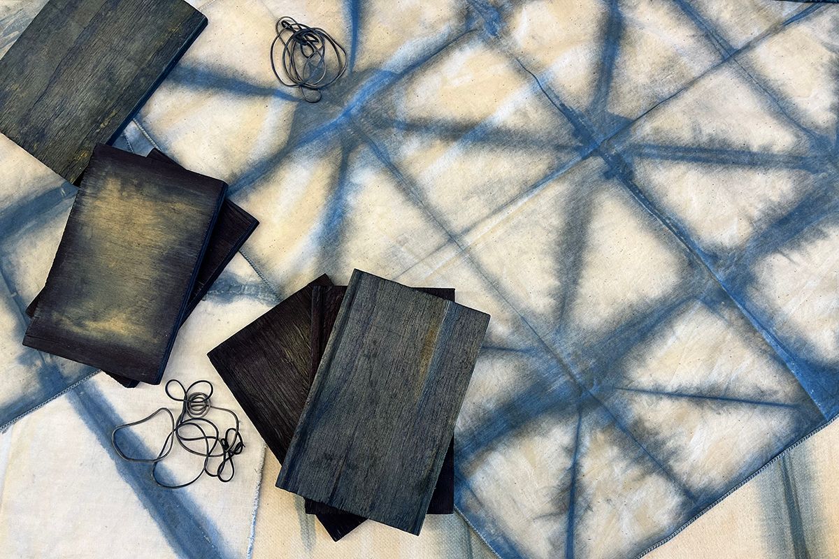 Winter Blues: Shibori Tablecloths