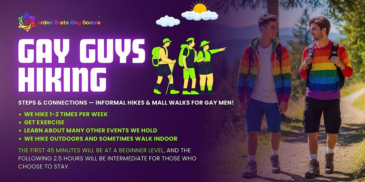 Gay Guys go Hiking & Build Friendships Sat (Aug 17, 2025) 10:15 AM EST