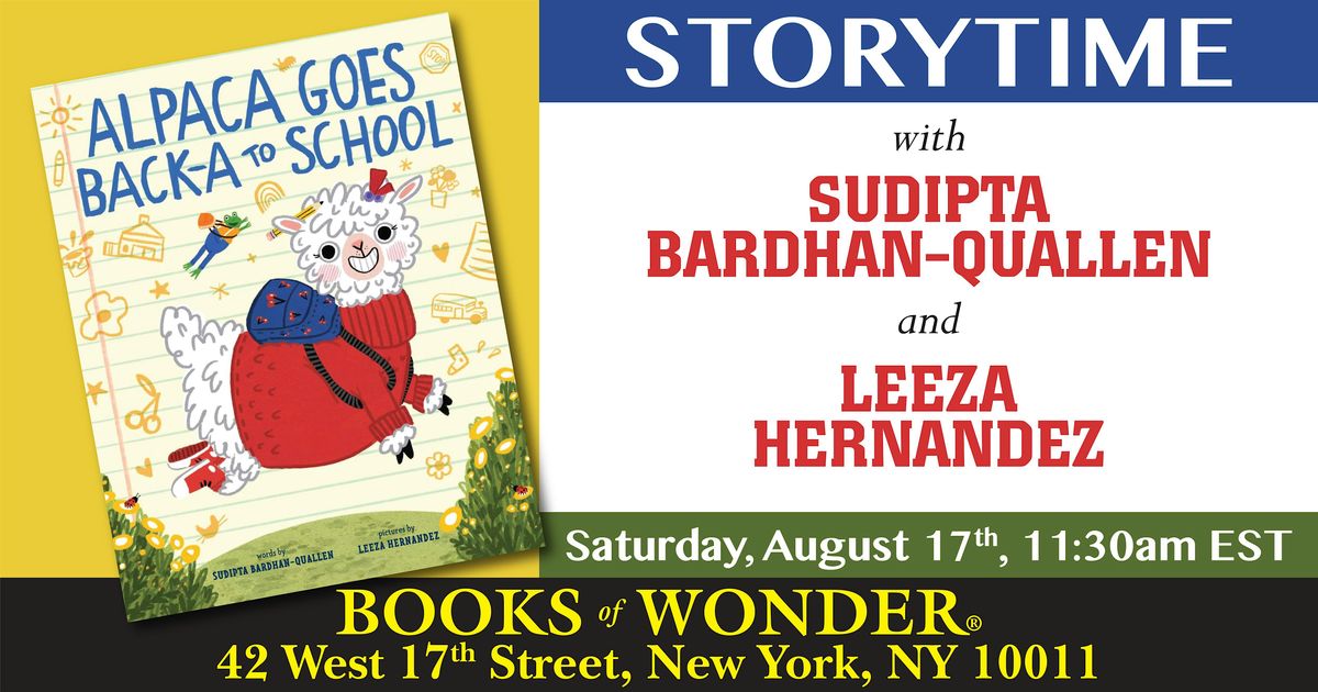 Storytime with the Author | Sudipta Bardhan-Quallen and Leeza Hernandez
