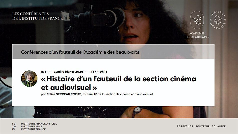 \u00abHistoire d\u2019un fauteuil de la section cin\u00e9ma et audiovisuel\u00bb