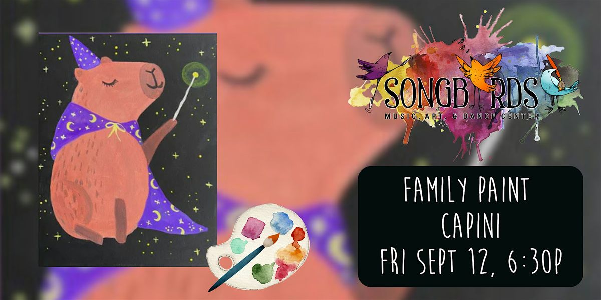 Family Paint Party at Songbirds- Capini