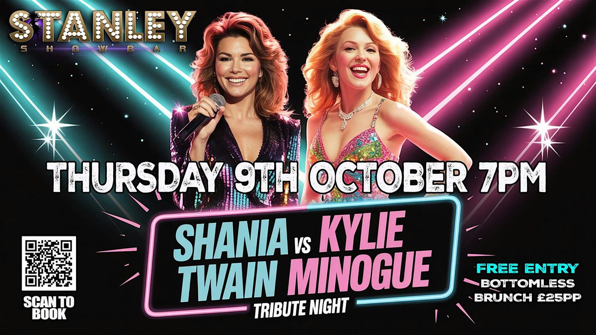 Shania Twain Vs Kylie Minogue Tribute Bottomless Brunch Night