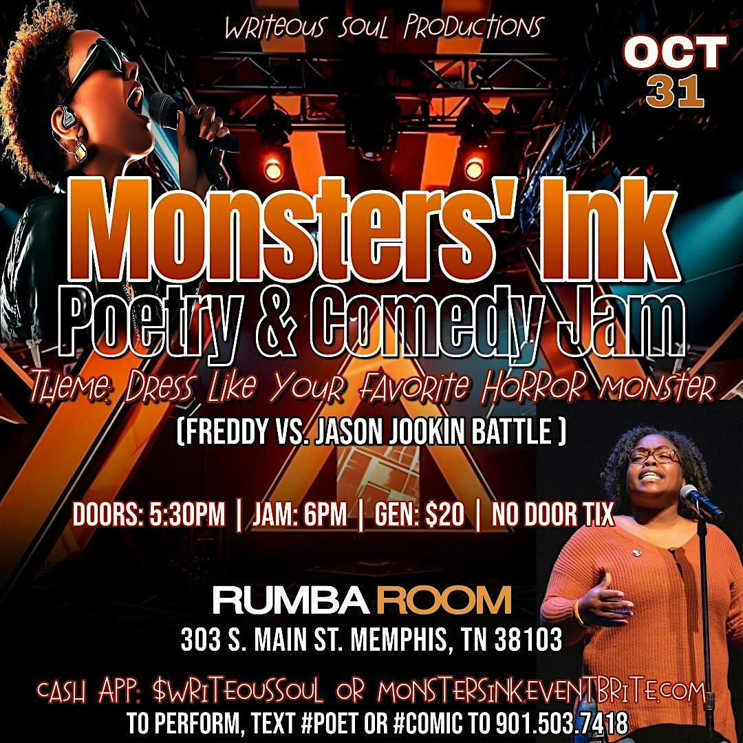 Monsters\u2019 Ink Poetry & Comedy Jam