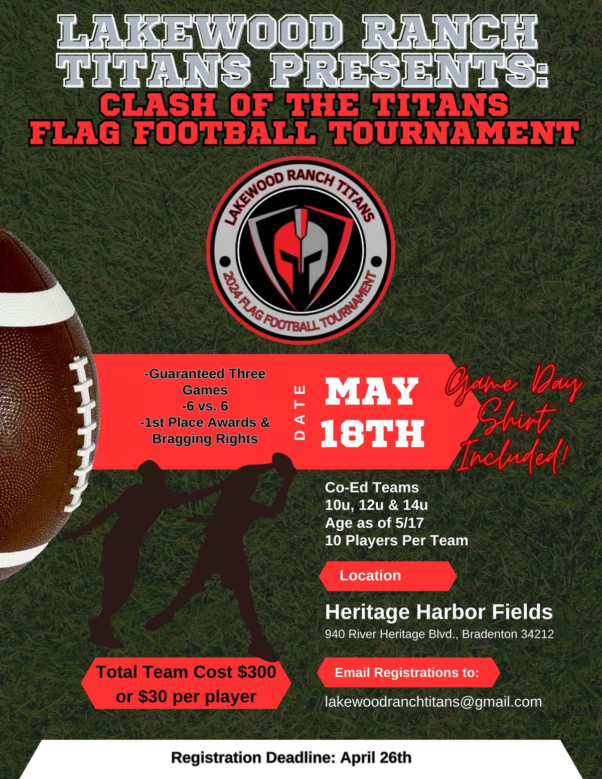 Clash of the Titans Flag Football Tournament 