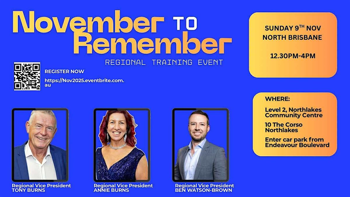 November to Remember - Regional Training Event