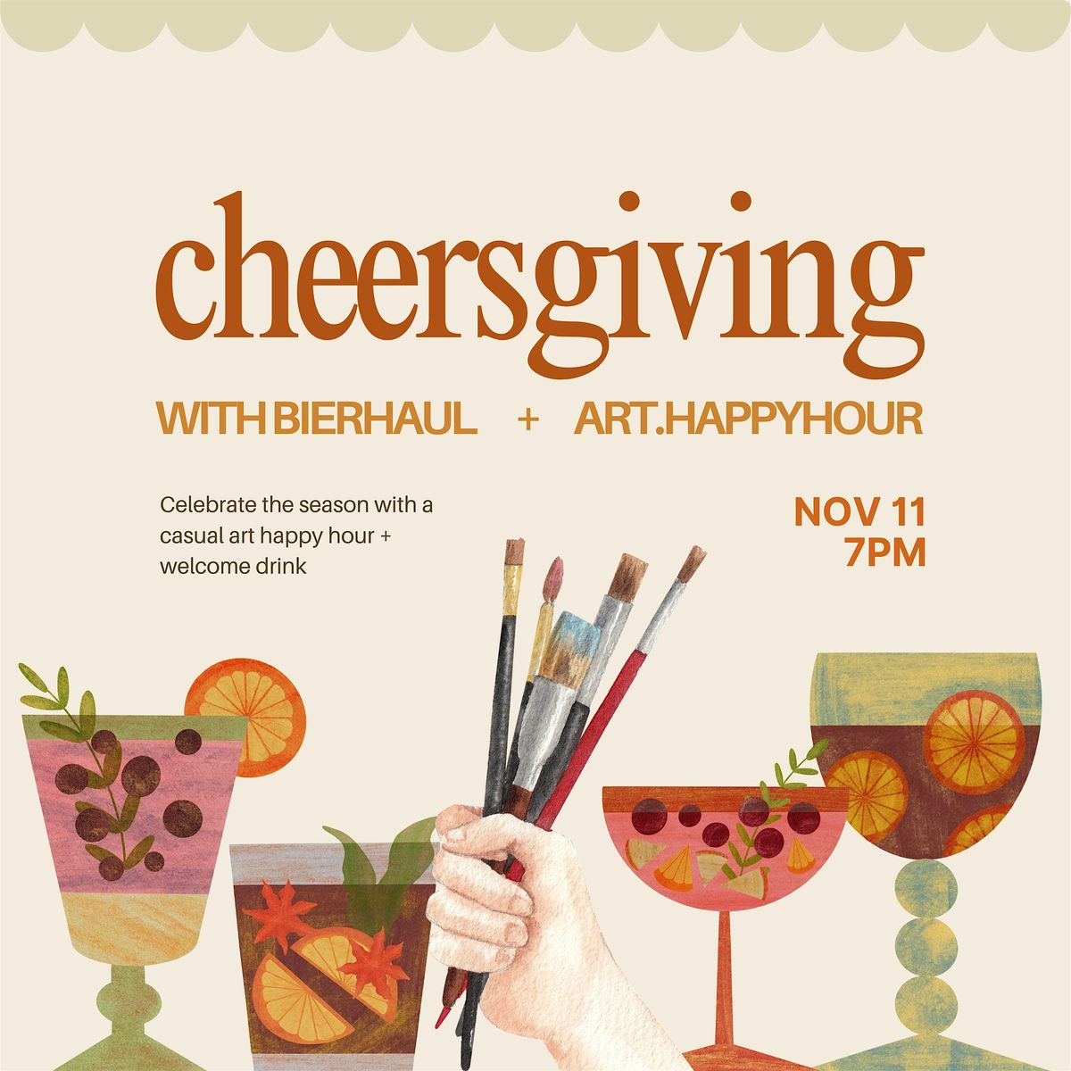 Cheersgiving Art Happy Hour