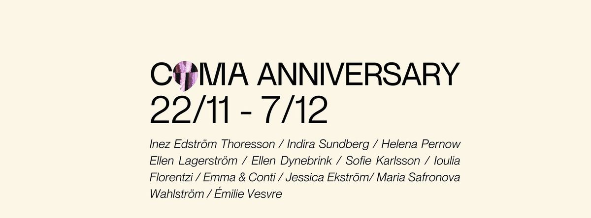 COMA ANNIVERSARY at Galleri R\u00e9sistance 