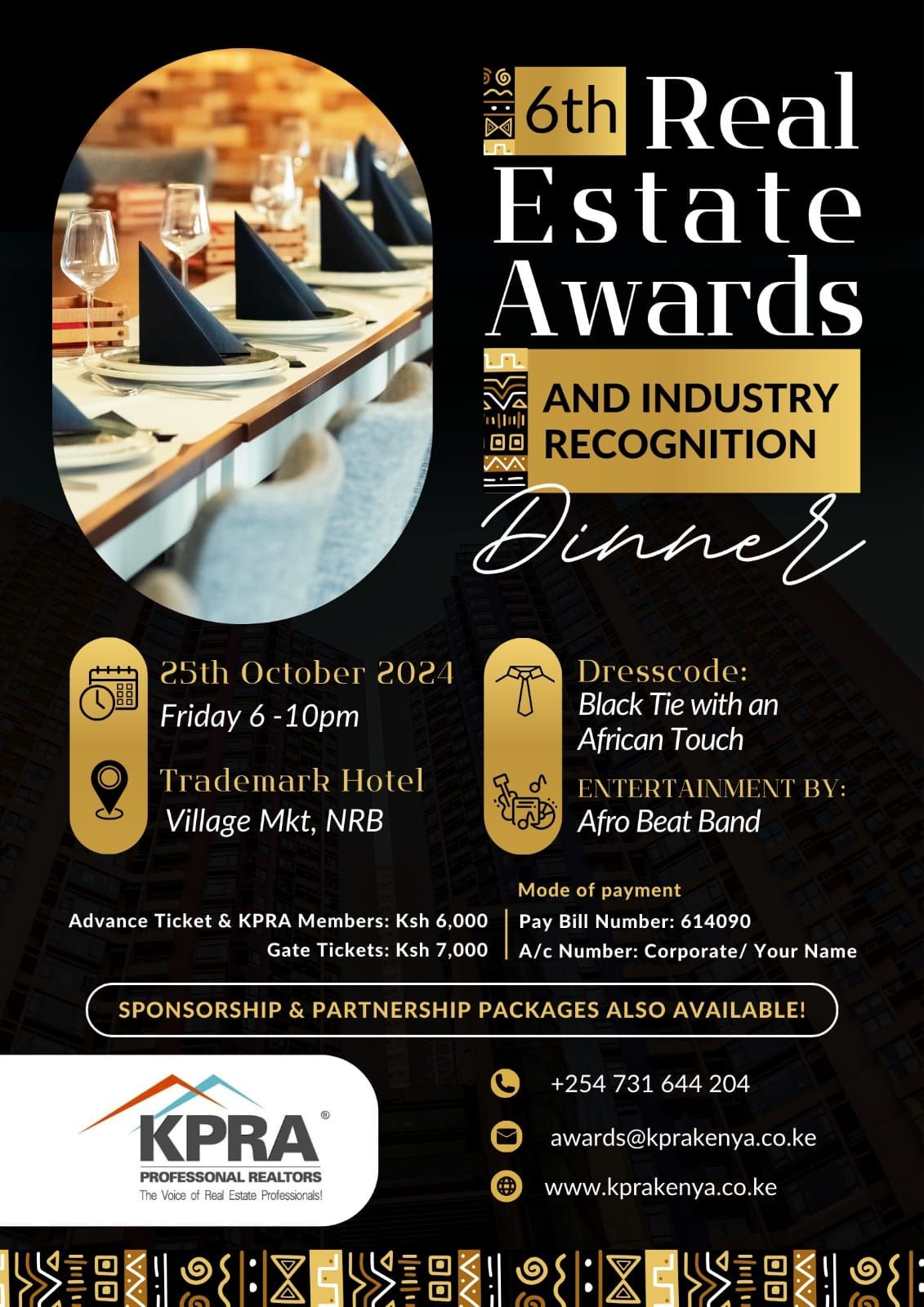 BIGGEST and MOST INCLUSIVE Real Estate Awards and Recognition Dinner