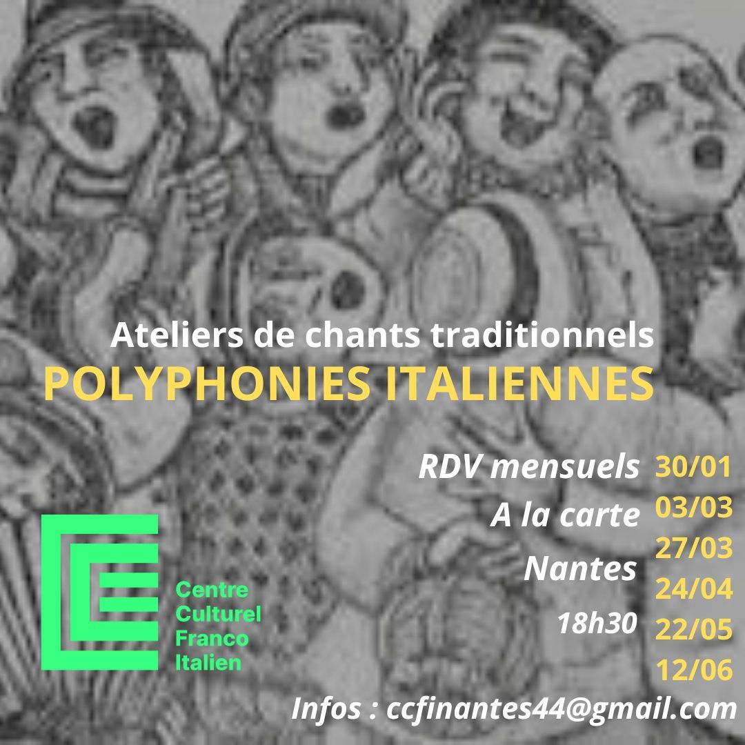 Atelier chant : Polyphonies Italiennes