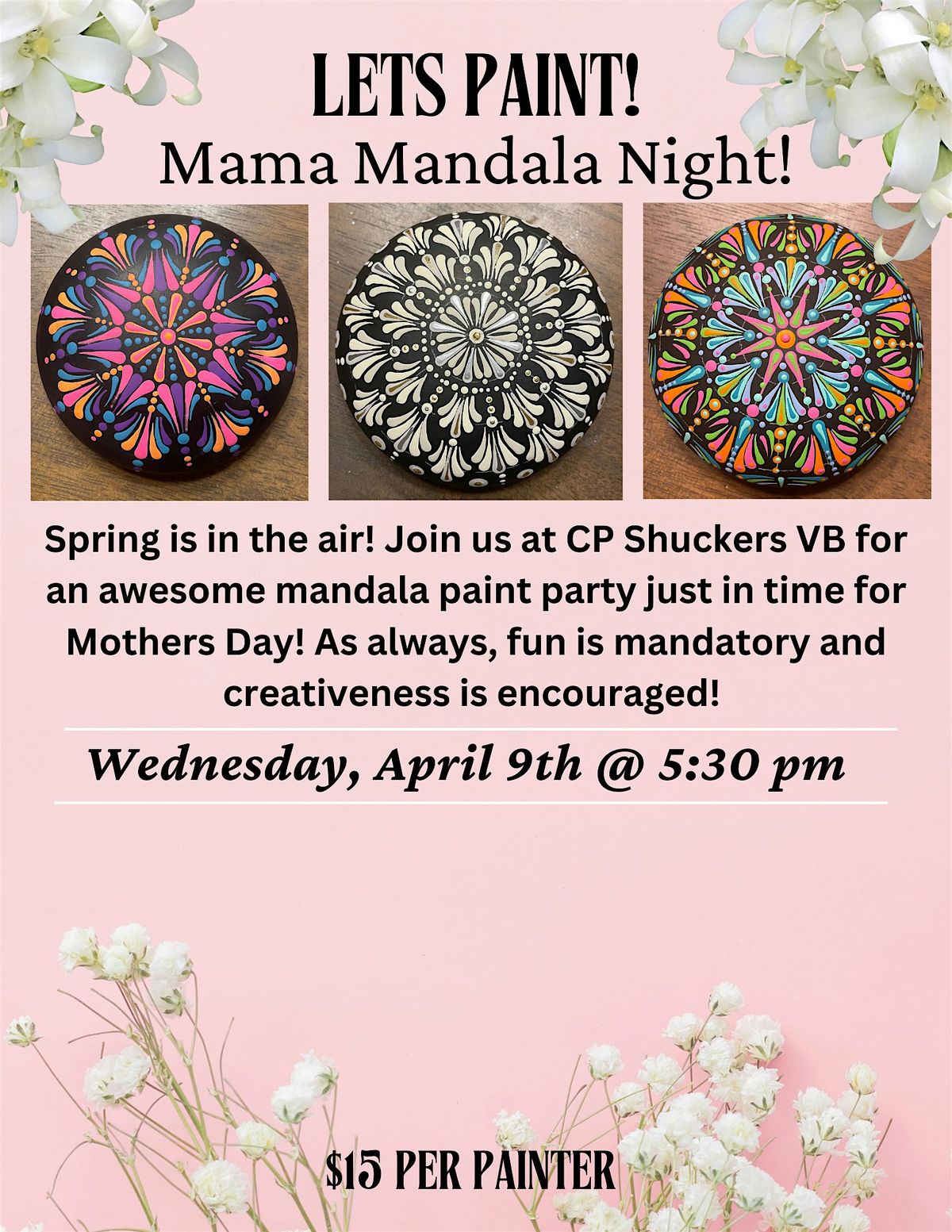 Mamas and Mandalas at CP Shuckers Shore Drive