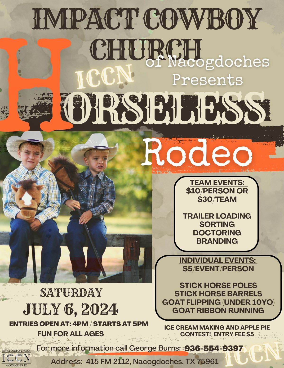 ICCN Horseless Ranch Rodeo - Date Change to July 6th