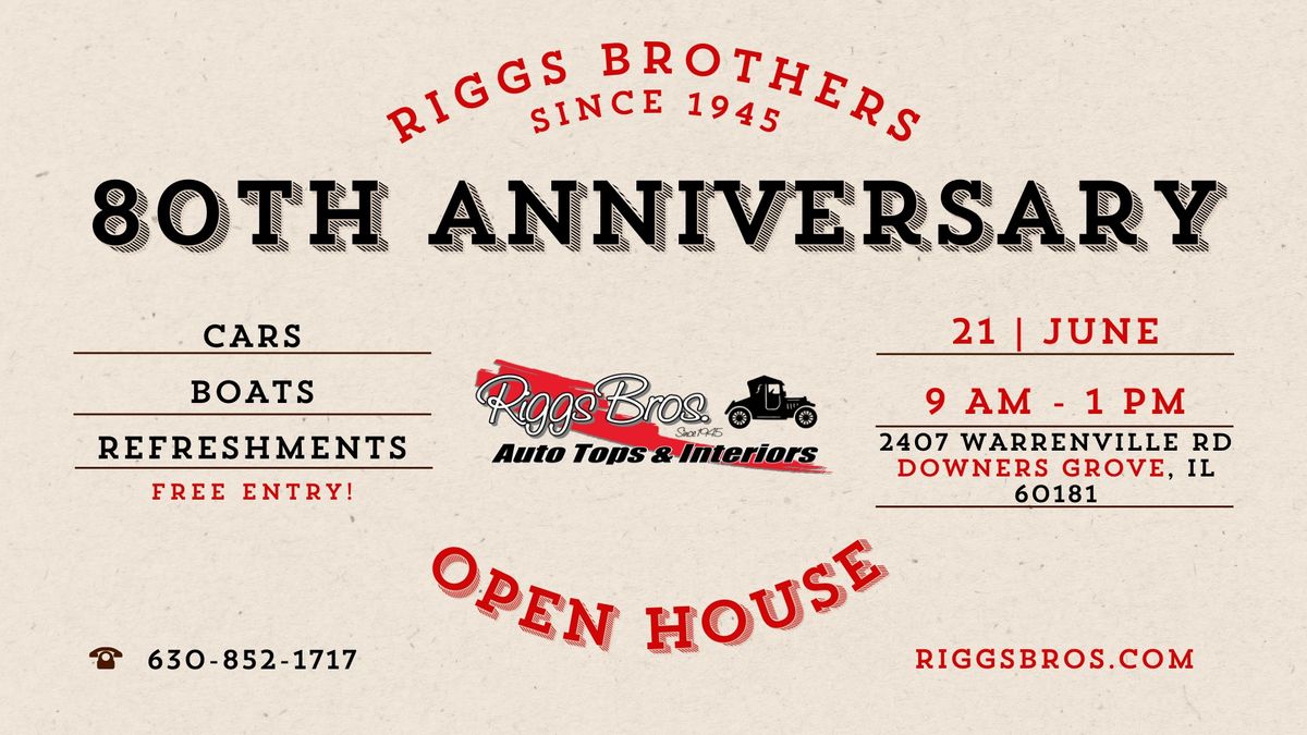 Riggs Brothers - Downers Grove 80th Anniversary Open House