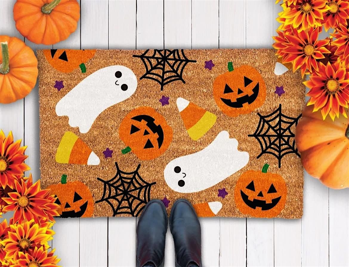 Fall\/Halloween DIY doormats @ The Lush Vine!