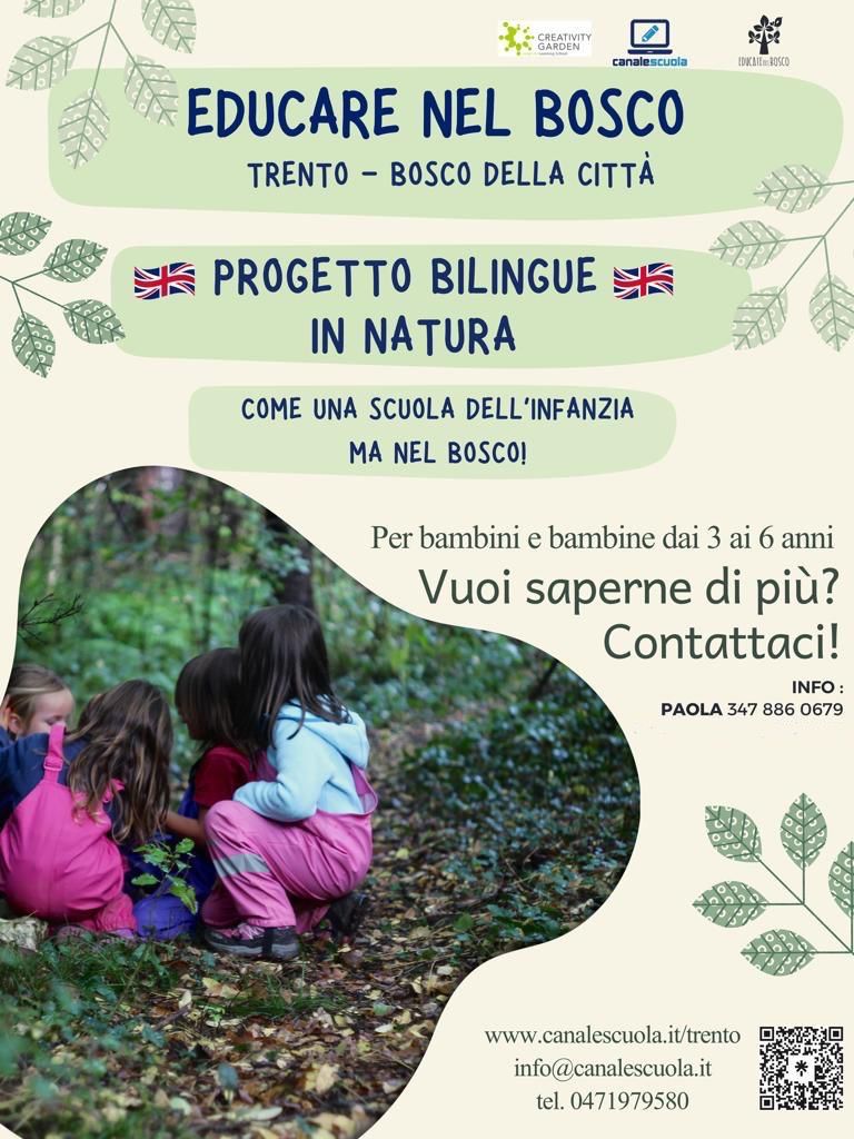 \ud83c\udf33Educare nel Bosco Trento incontra le famiglie!\u2728\ud83c\udf33