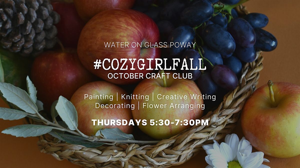 #CozyGirlFall Craft Club | October 9th Mystery Workshop