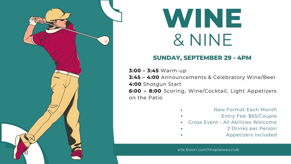 Wine & Nine - September