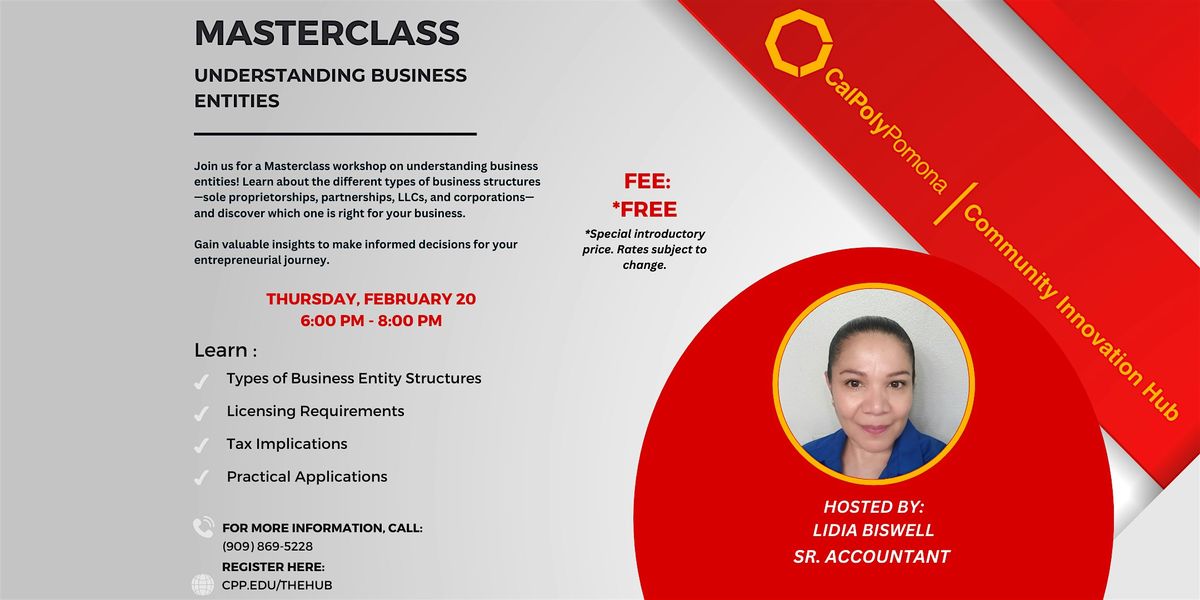 Masterclass: Understanding Business Entities