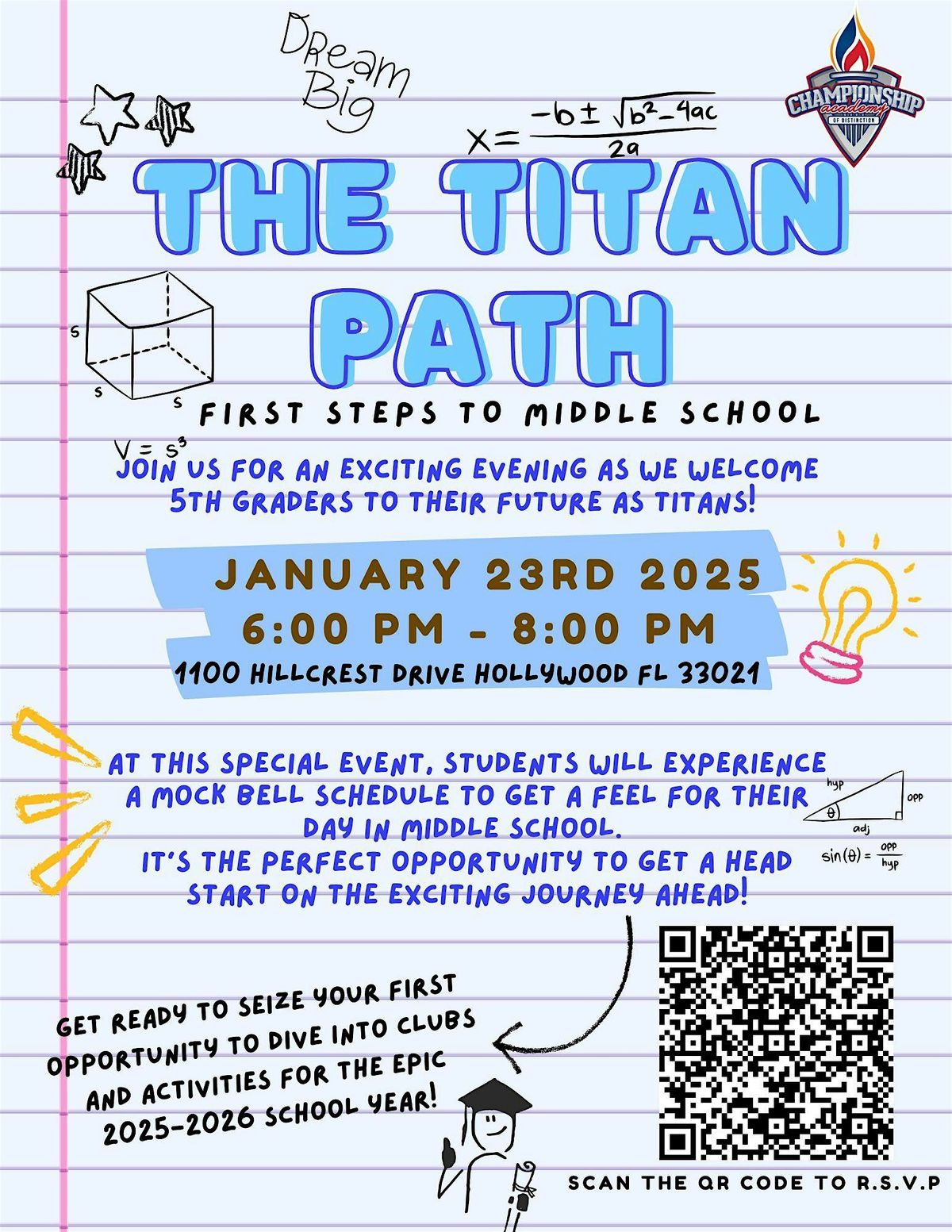 Titan Path Hollywood: First Steps to Middle School