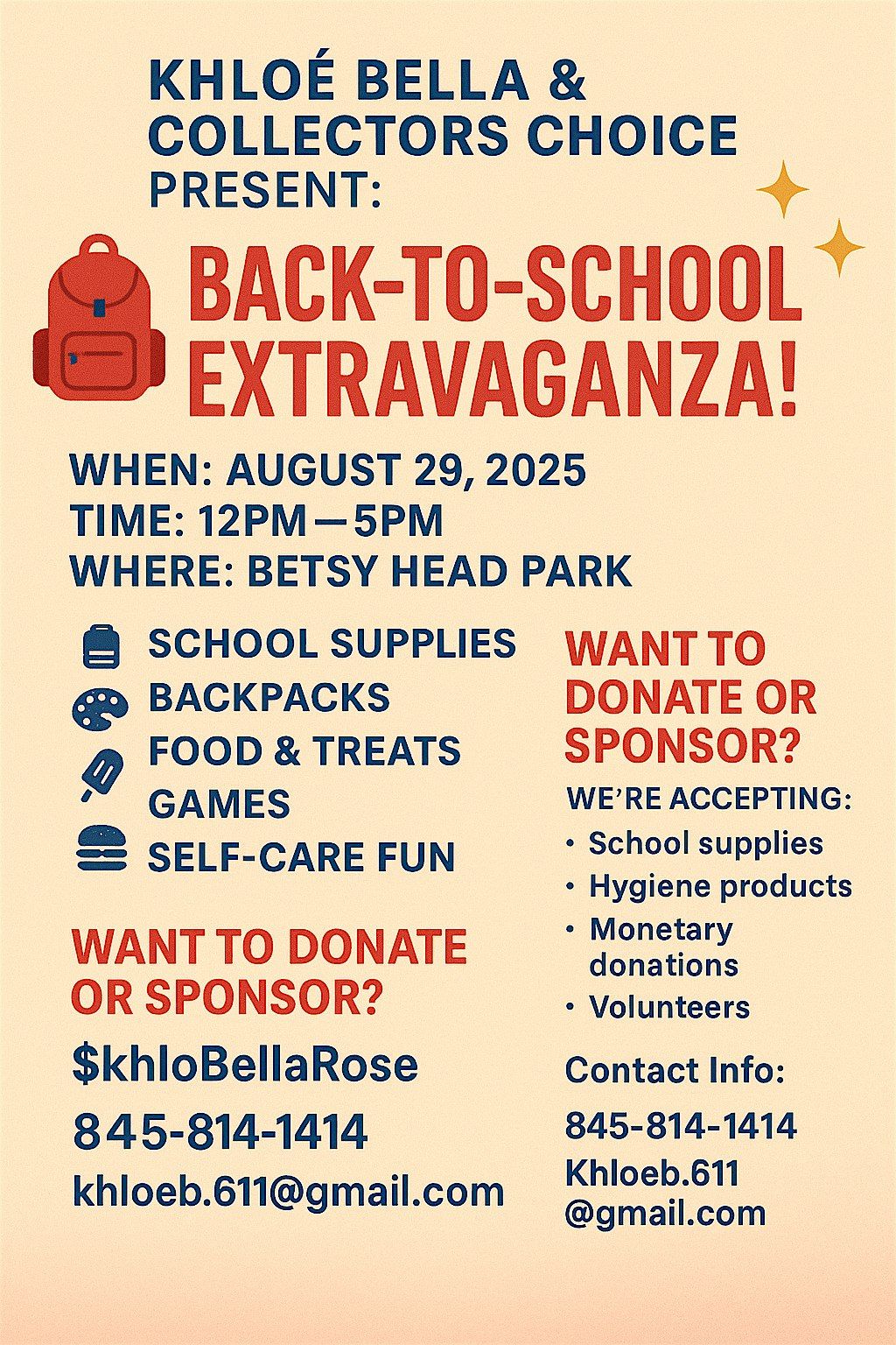 BACK TO SCHOOL EXTRAVAGANZA