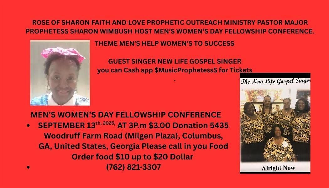 Men's Womens Day Fellowship conference with New Life Gospel Singer