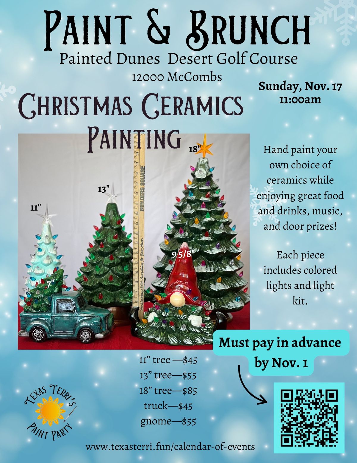 Paint & Brunch: Christmas Ceramics Painting 