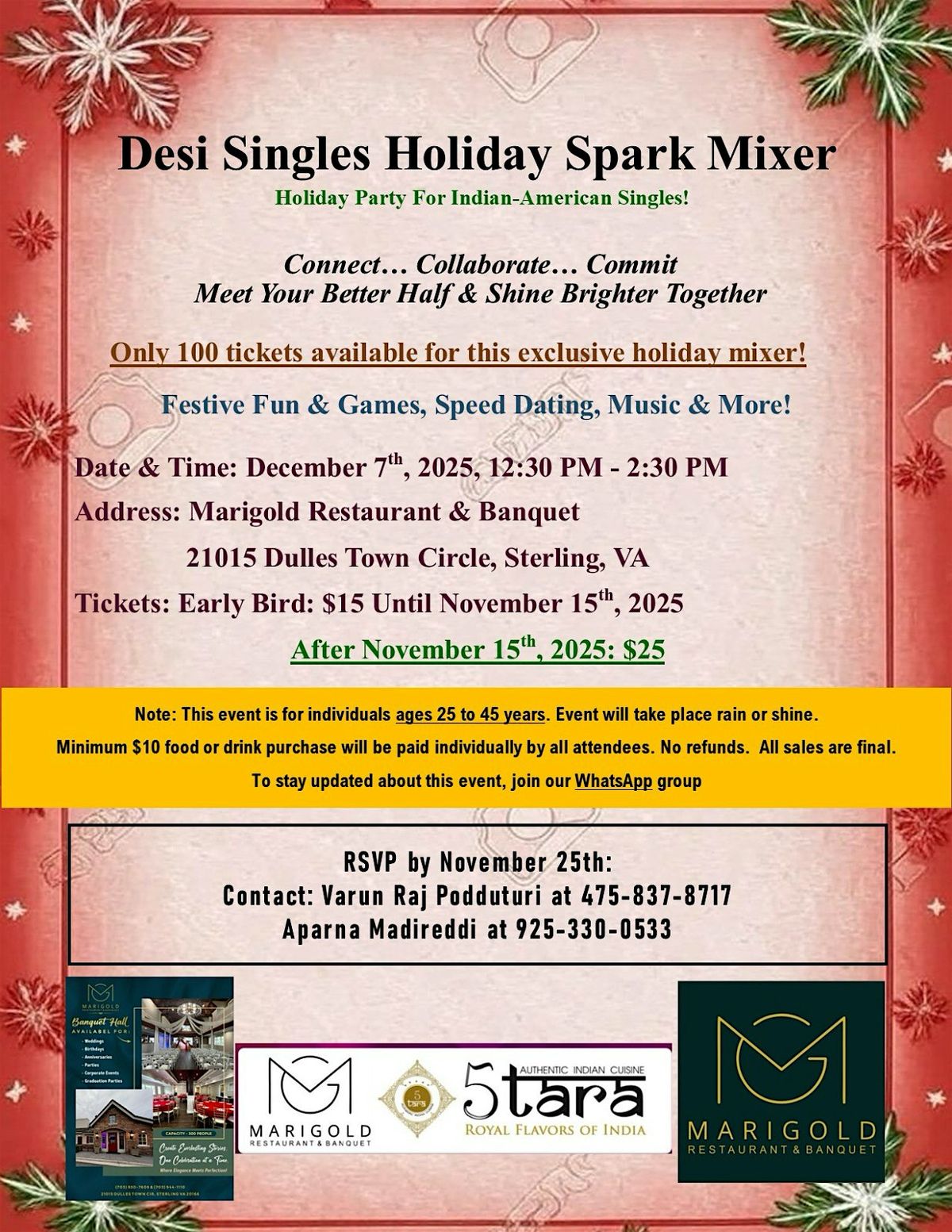 Desi Singles Holiday Spark Mixer