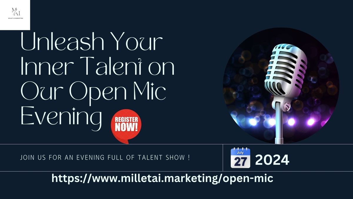 Millet AI Sober Club Open Mic :Share Your Story, Inspire Others