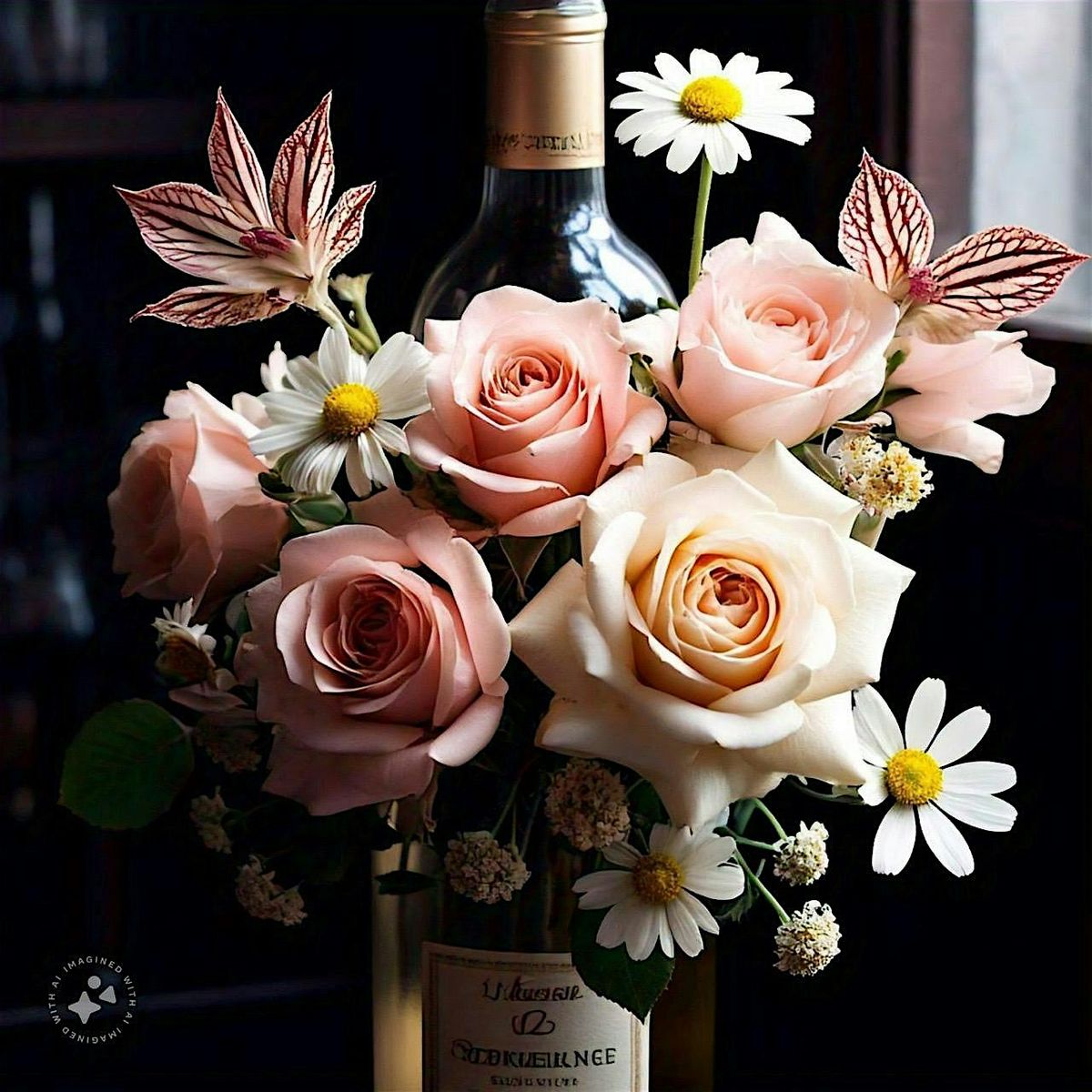 Sip & Bloom: A  Self- Love Wine Bottle Bouquet Experience