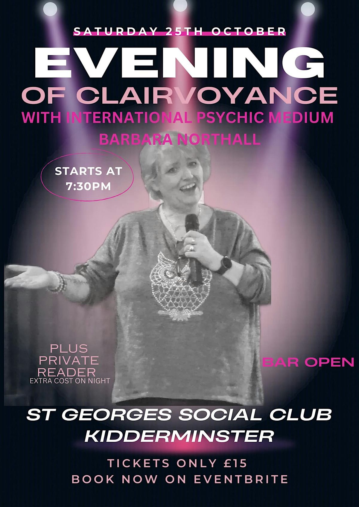 Psychic Night Kidderminster 25\/10\/25
