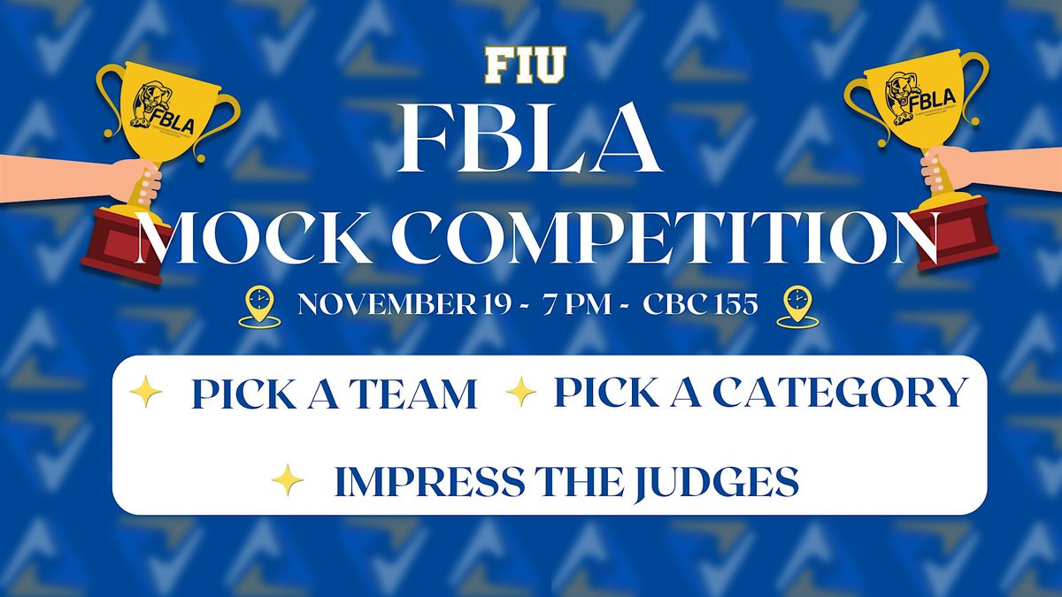 FBLA Mock Competition Sign Up