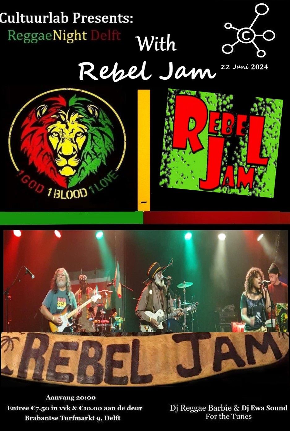 ReggaeNight Delft met Rebel Jam