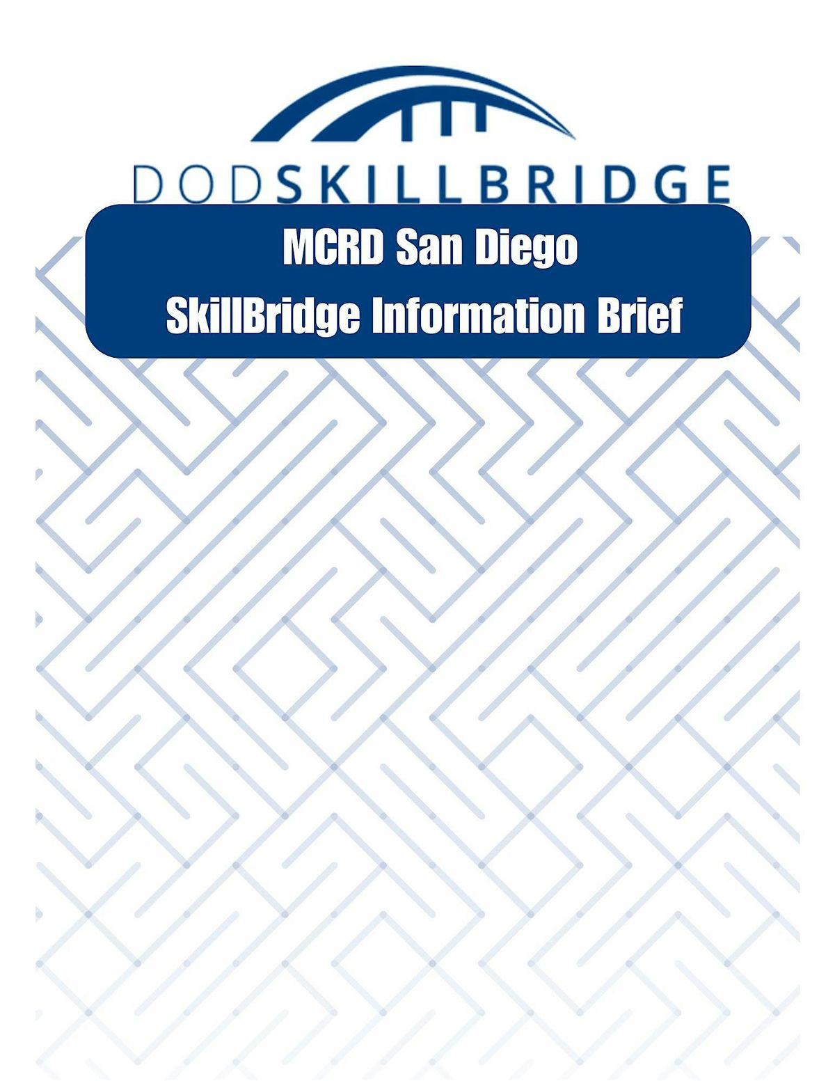 SkillBridge Brief