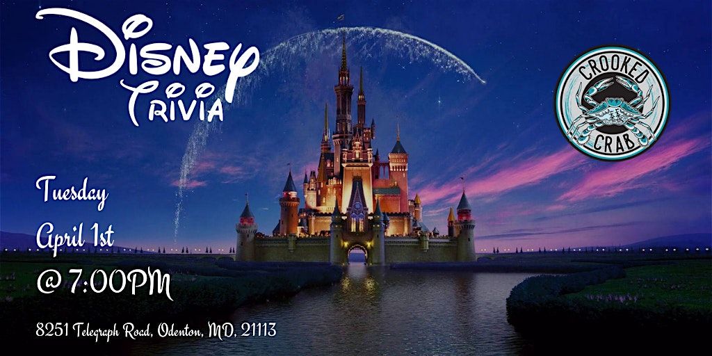 Disney Movie Trivia at Crooked Crab Brewing