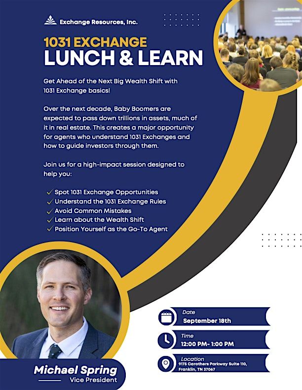 1031 Exchange Lunch & Learn