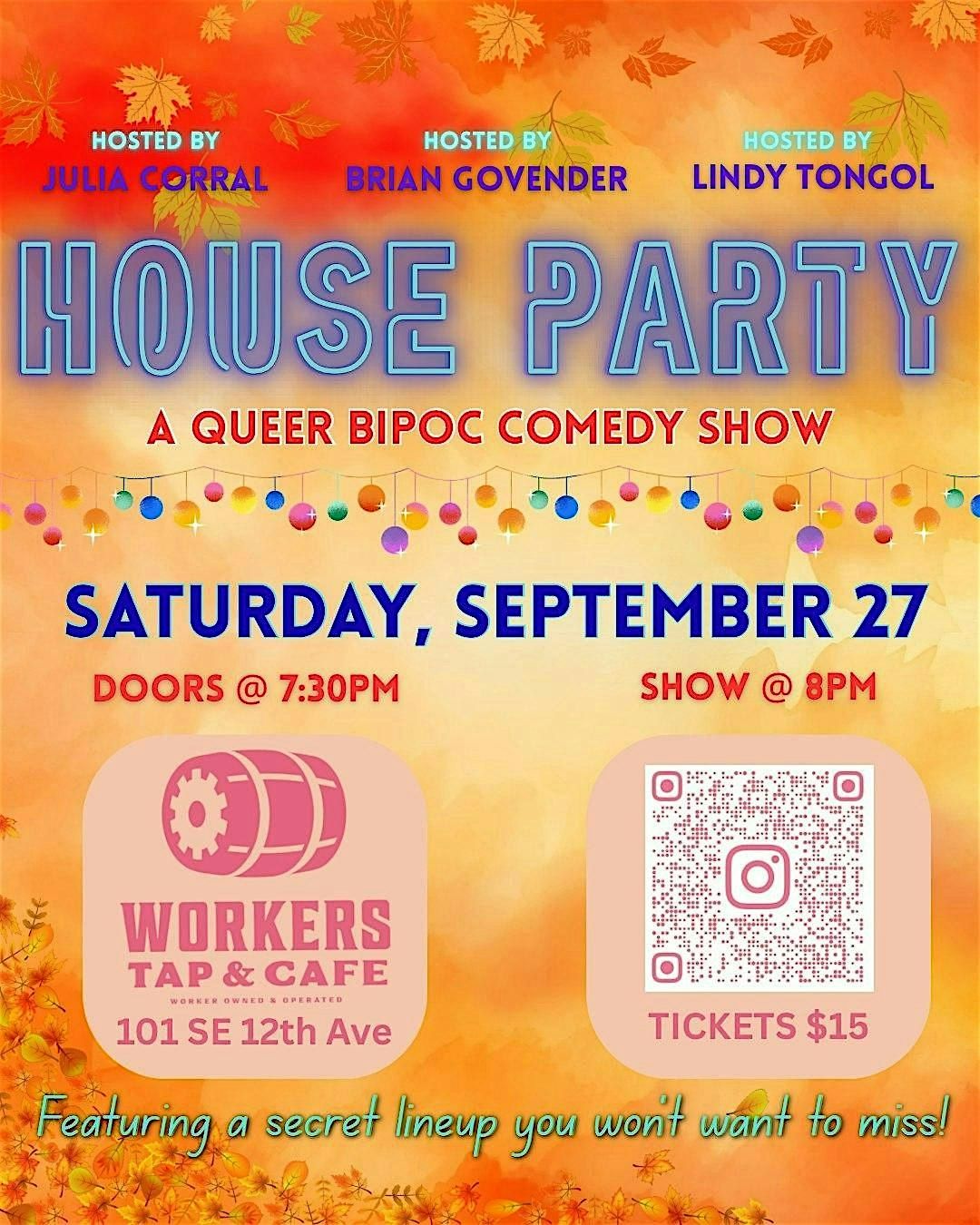 House Party - A Queer BIPOC Comedy Show
