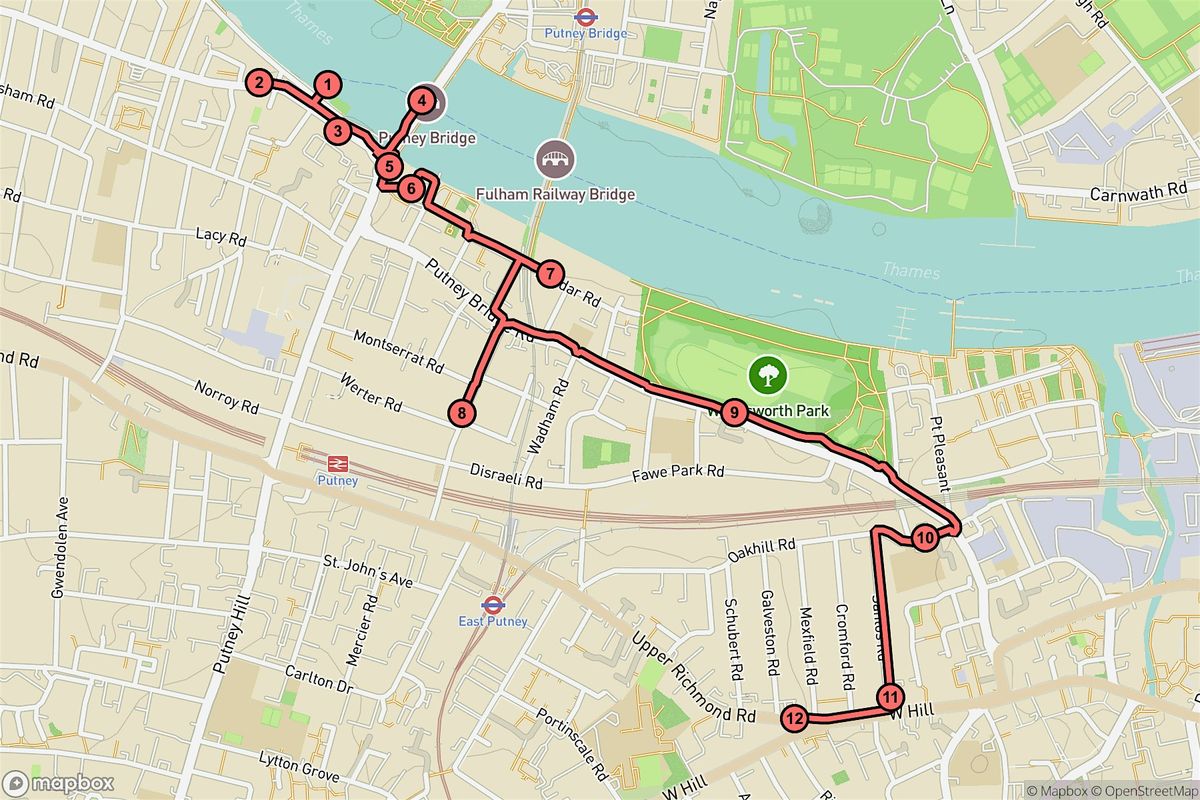 London Audio Tour: Riverside Legends and Hidden Gems of Putney