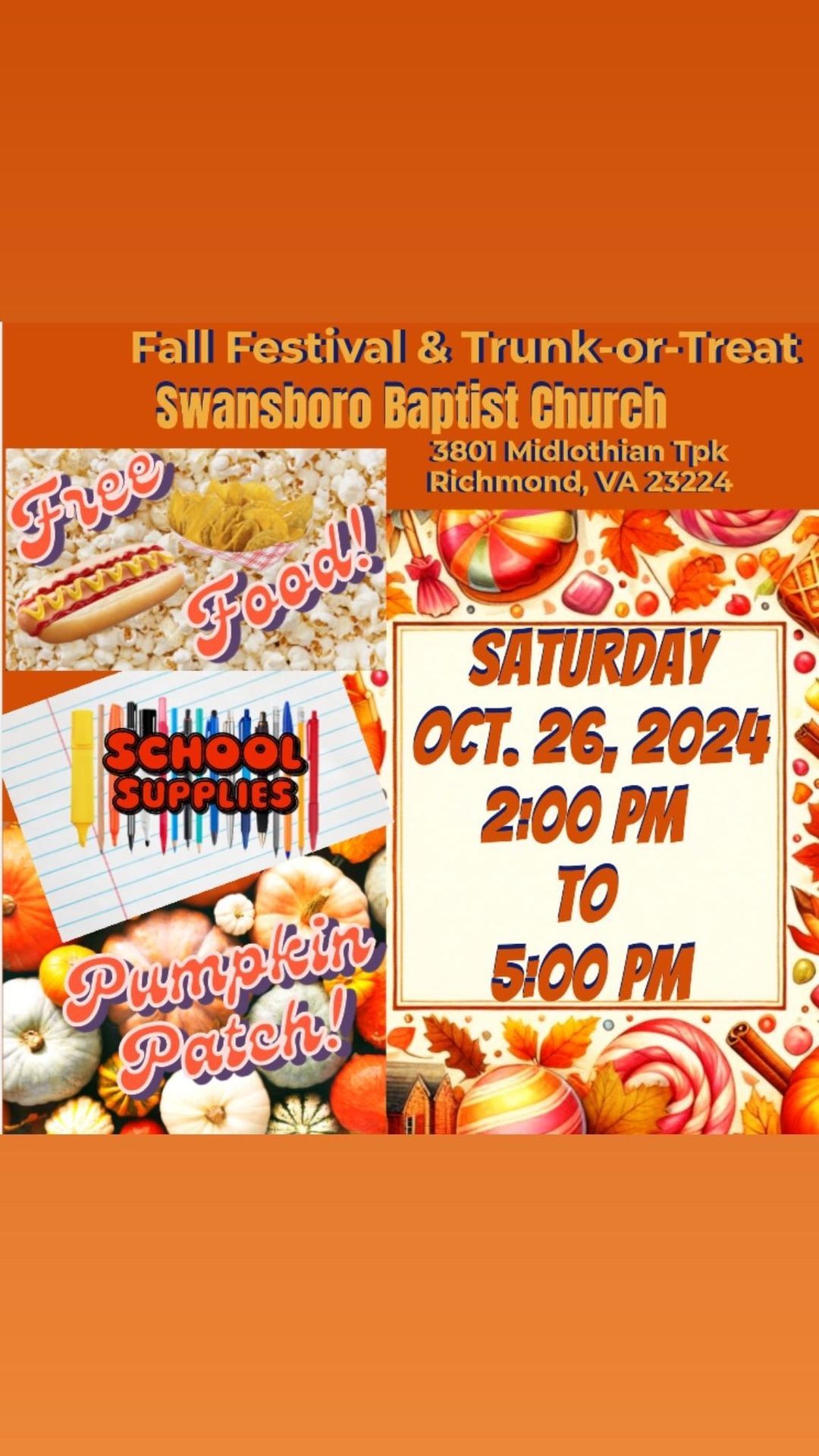 Fall festival and trunk or treat