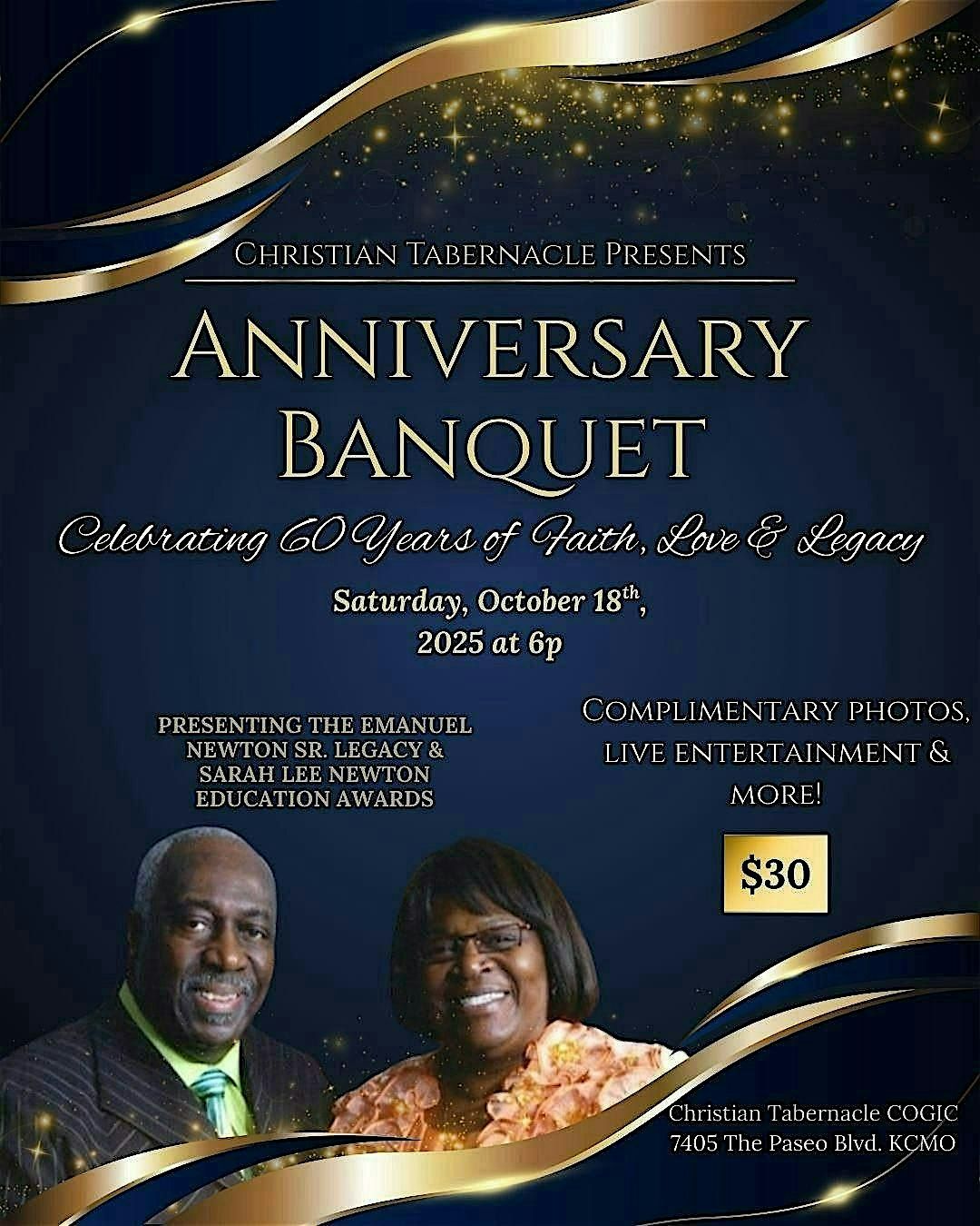Christian Tabernacle 60th Anniversary Banquet