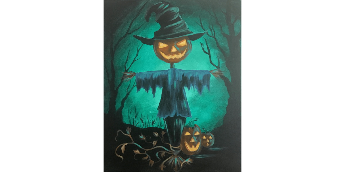 Midnight Scarecrow - Paint and Sip in Norfolk | Classpop!\u2122
