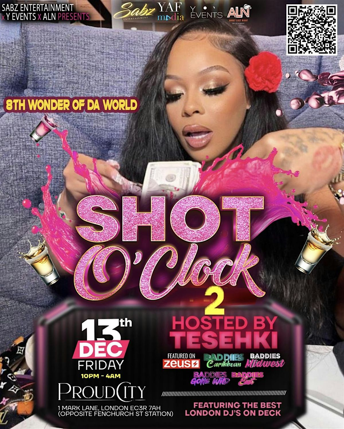 Shot O Clock  - Tesheki Live The US Baddies Are In  London