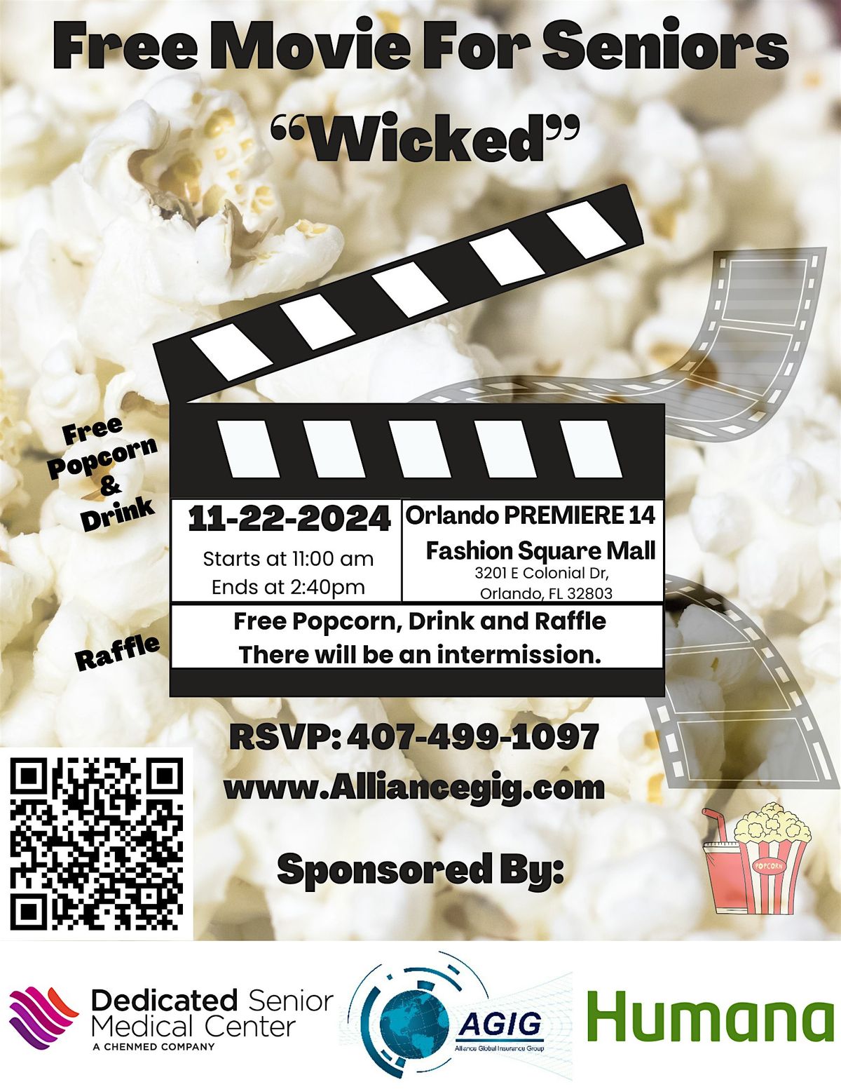 Free Movie For 55+ Seniors- " Wicked "