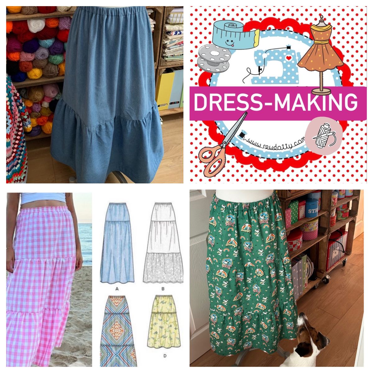 Dressmaking - Tiered Maxi Skirt
