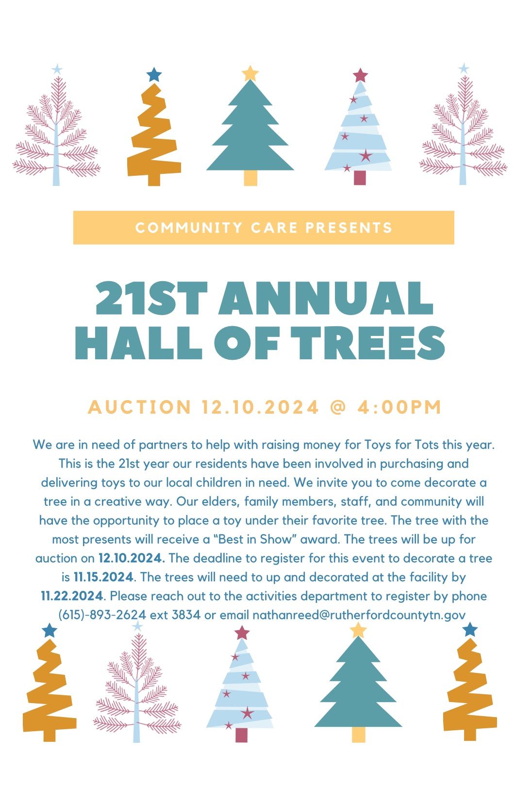 21ST ANNUAL HALL OF TREES