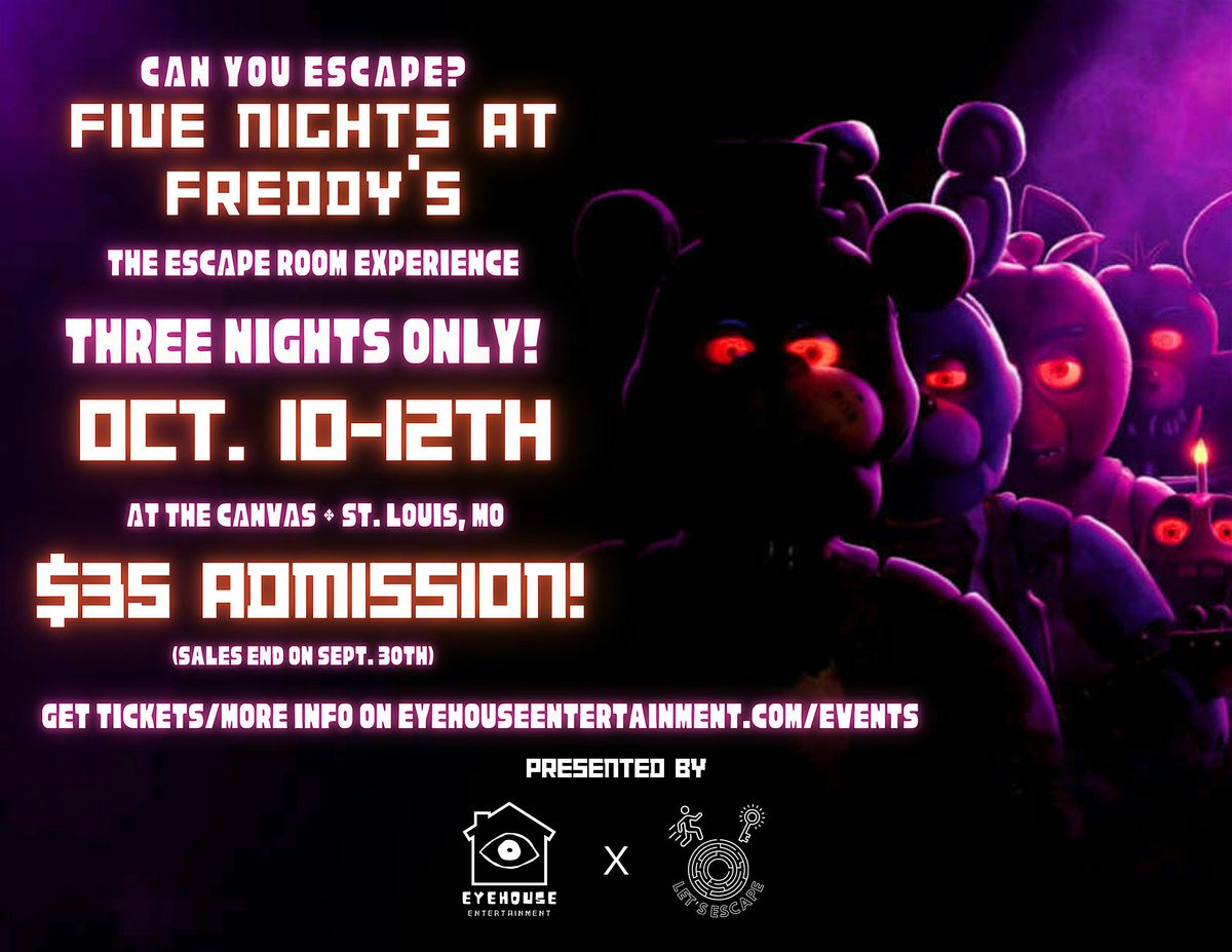 CAN YOU ESCAPE: THE FIVE NIGHTS AT FREDDY'S ESCAPE ROOM