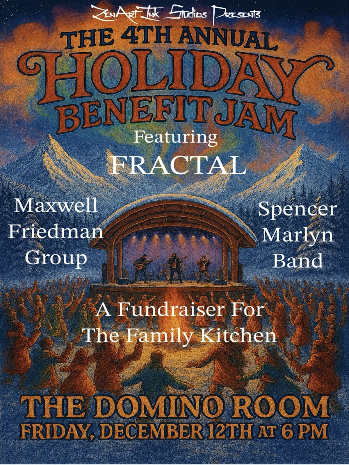 4th Annual Holiday Benefit Jam (a fundraiser for the family kitchen)
