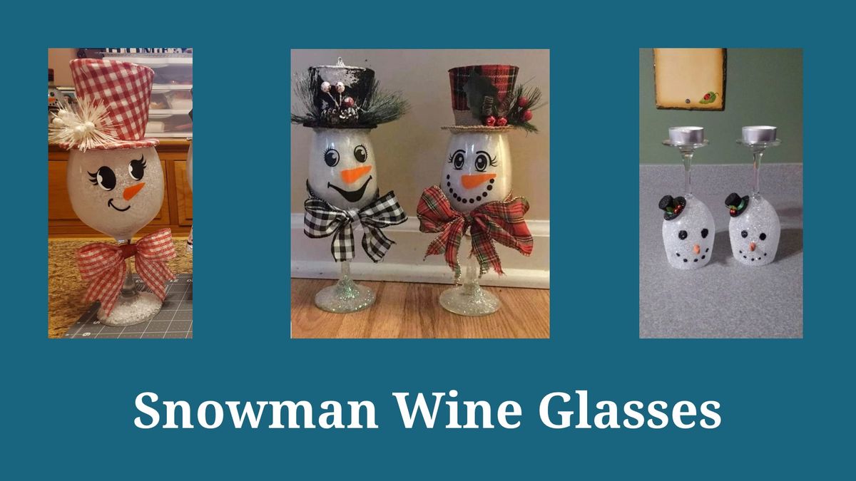 Snowman Wine Glasses