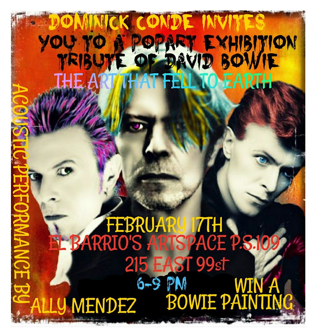 David Bowie PopArt Exhibition Tribute