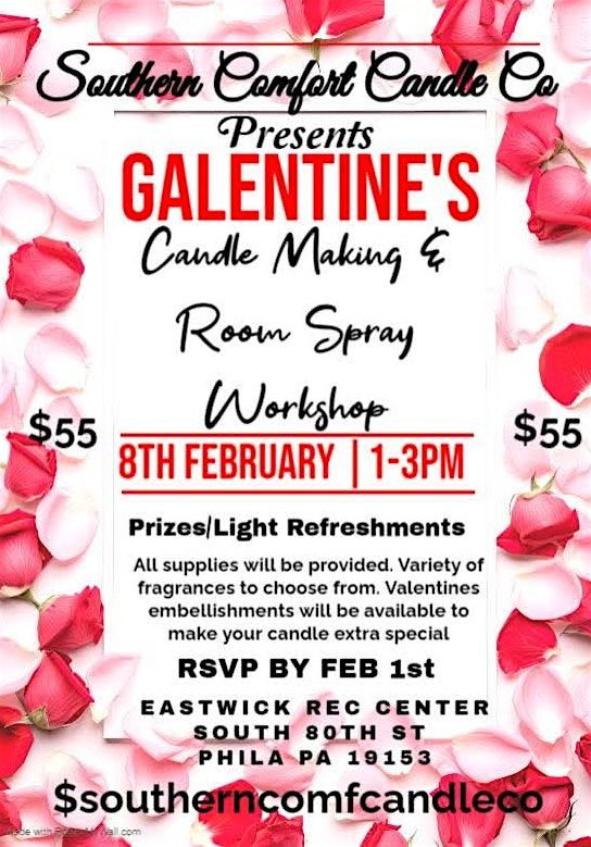 GALENTINES CANDLE MAKING & ROOM SPRAY WORKSHOP