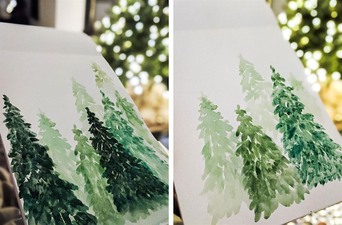Watercolor Holiday Card Making Class