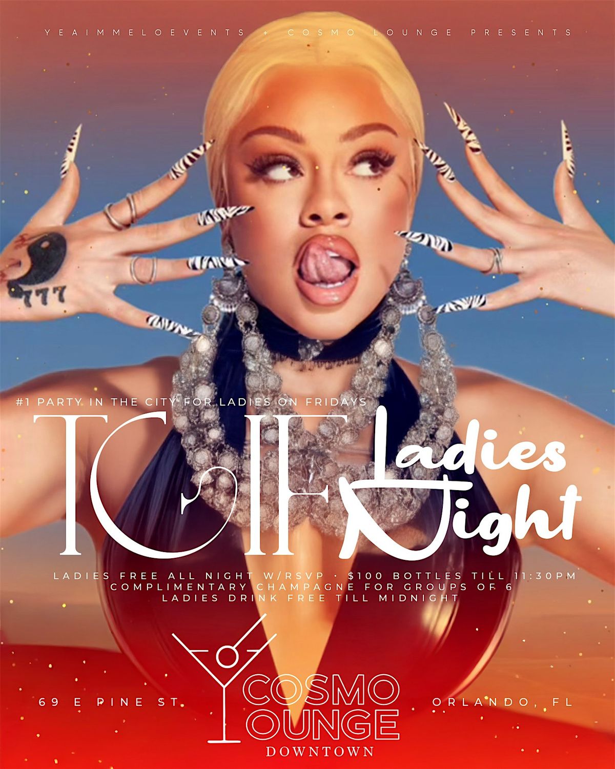 TGIF Ladies Night - Cosmo Lounge Downtown!